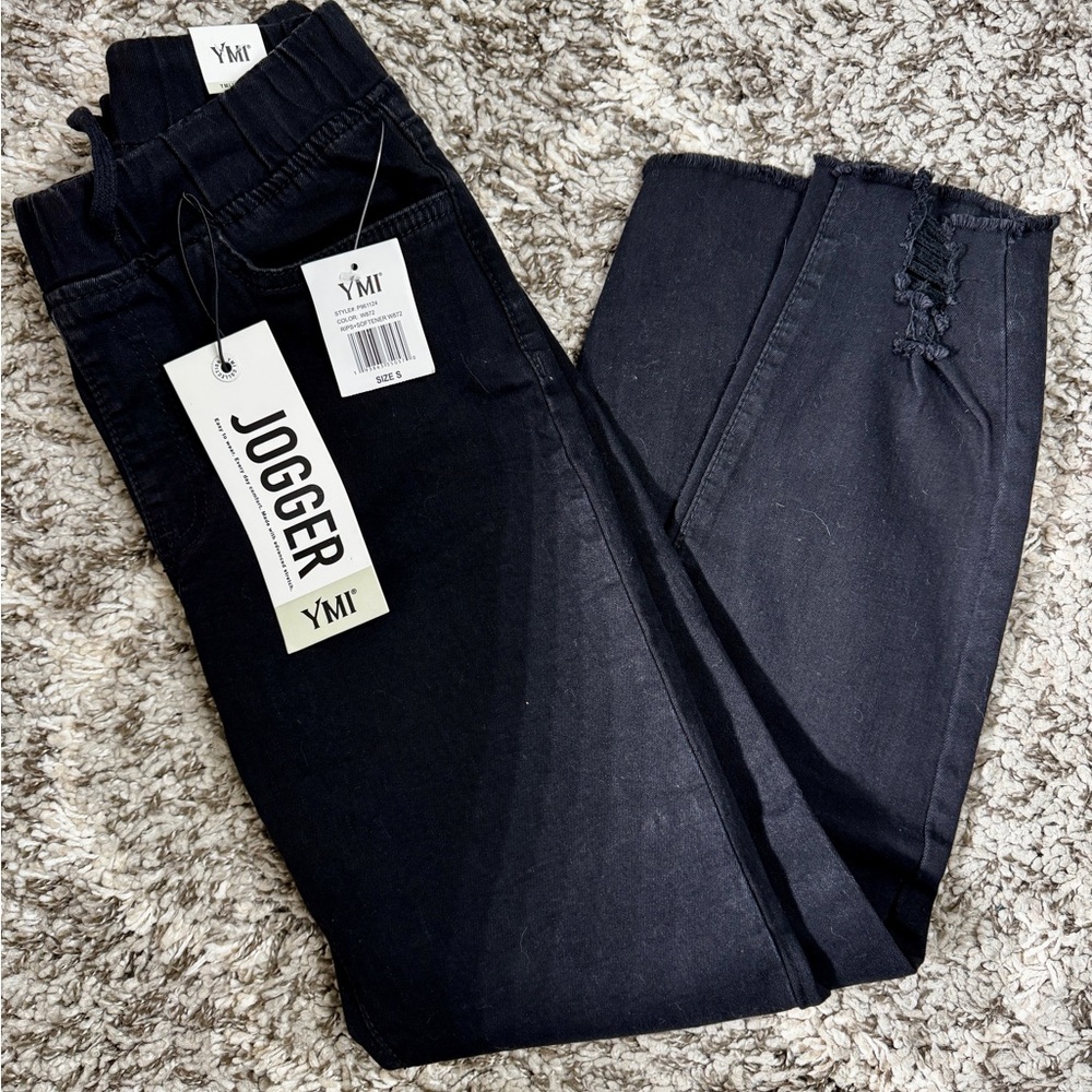 YMI Women's Dark Jogger Jeans